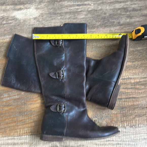 Frye Paige Tall Buckle Brow Leather Moro Boot size 6 - Picture 14 of 16